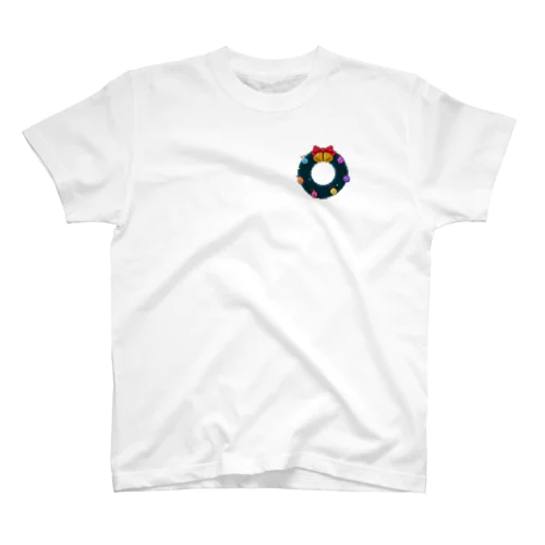 ドット絵　クリスマスリース Regular Fit T-Shirt