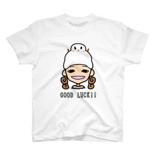 GOOD LUCK!! ゆきちゃん  Regular Fit T-Shirt