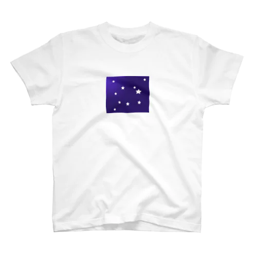 月と星　紫 スタンダードTシャツ