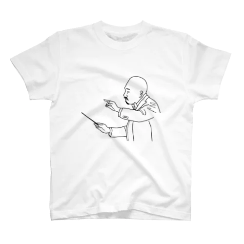 指揮『正岡子規』線画 スタンダードTシャツ