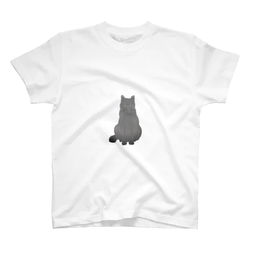 エモめの黒猫 Regular Fit T-Shirt