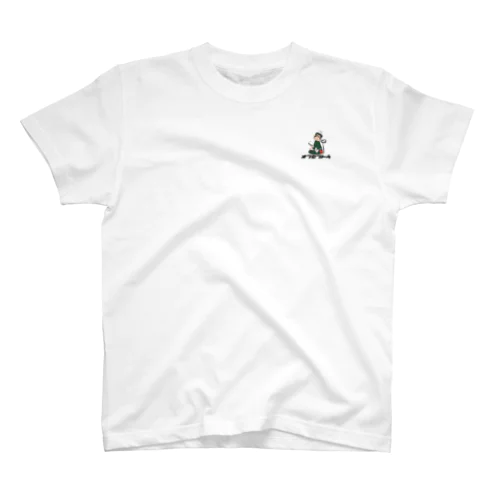 オンセントウTシャツ　ワンポイント（緑2） Regular Fit T-Shirt