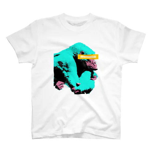 Gorilla thinks Logo (Blue) スタンダードTシャツ