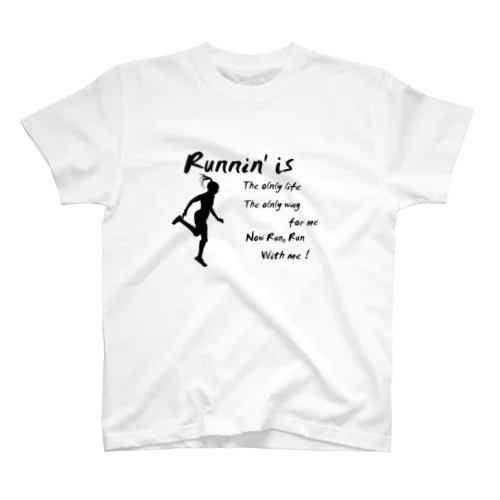 Running Girl / Runnin'  ～ 女性ランナー Regular Fit T-Shirt