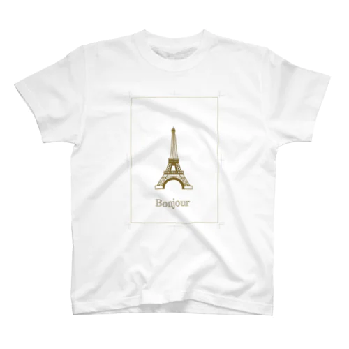 Paris Bonjour スタンダードTシャツ