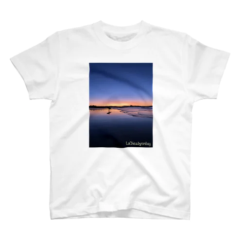 Sunset Beach with Surfer Regular Fit T-Shirt