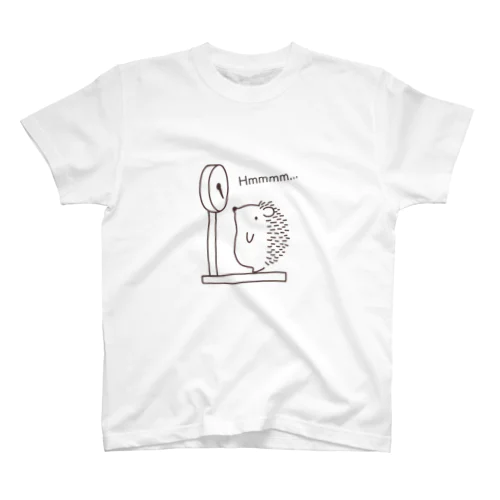 ハリネズミの体重測定 スタンダードTシャツ