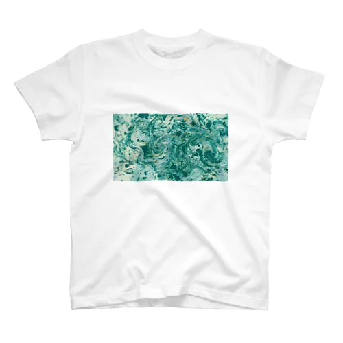 Ebru Green Regular Fit T-Shirt