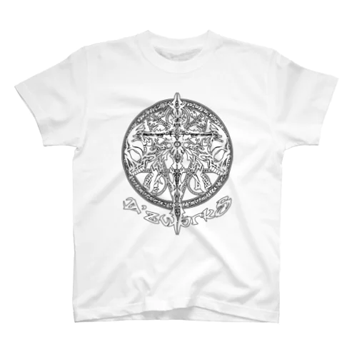 TRIBALCROSS WHT BLK-FRAME スタンダードTシャツ