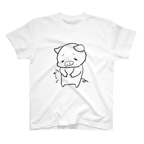 こぶたのぴーちゃん(空腹) スタンダードTシャツ