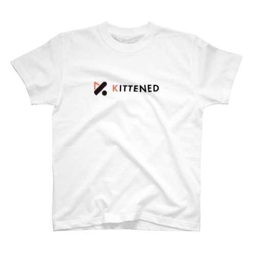 かこねこ横ロゴ Regular Fit T-Shirt
