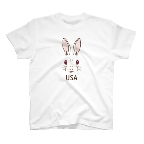 うさぎ(Rabbit)・ラビット・ウサギ年・ウサギ顔・2023年干支・卯年・イラスト・絵・デザイン・Tシャツ・グッズ・かわいい・オリジナル(C) Regular Fit T-Shirt