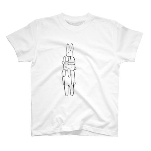 肩車うさぎ Regular Fit T-Shirt