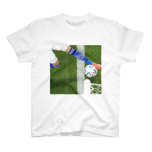 線出てない サッカー日本代表2022Wカップ スタンダードTシャツ