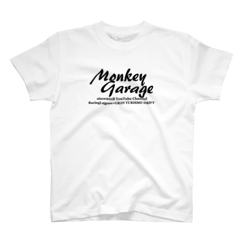 MonkeyGarage Black Logo Regular Fit T-Shirt