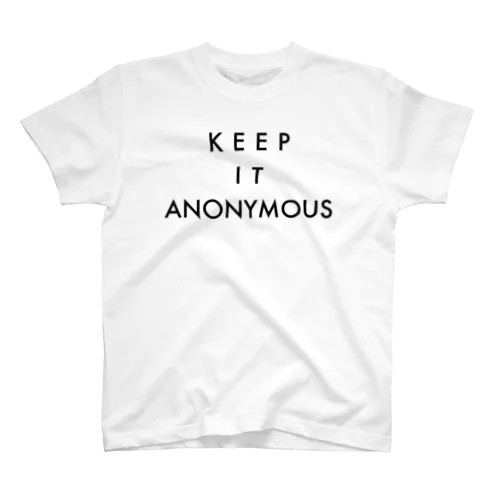 keep it anonymous. #001 Regular Fit T-Shirt