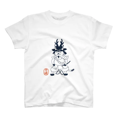 忠勝ねこ【戦国猫武将シリーズ】 Regular Fit T-Shirt