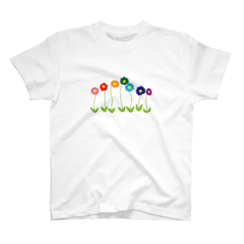 RAINBOW FLOWER ２ Regular Fit T-Shirt