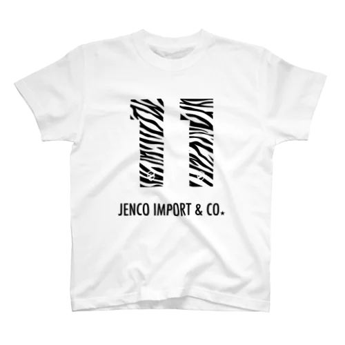 JENCO LUCKY Number11_ZEBRA Regular Fit T-Shirt