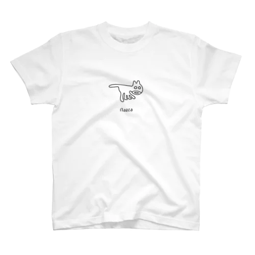 新ナスカの地上絵スマホケース(ひげねこ) Regular Fit T-Shirt