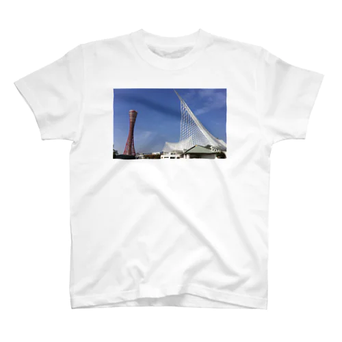 the morning of Kobe Meriken Park  Regular Fit T-Shirt