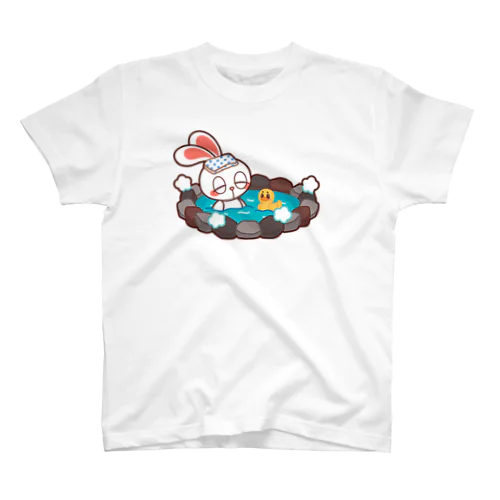 ぽっぷらうさぎ(ぽかぽか温泉) スタンダードTシャツ