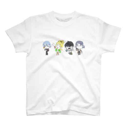 陰キャラブコメ　SDキャラ集合絵 Regular Fit T-Shirt