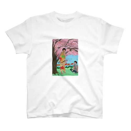桜と幽霊 Regular Fit T-Shirt
