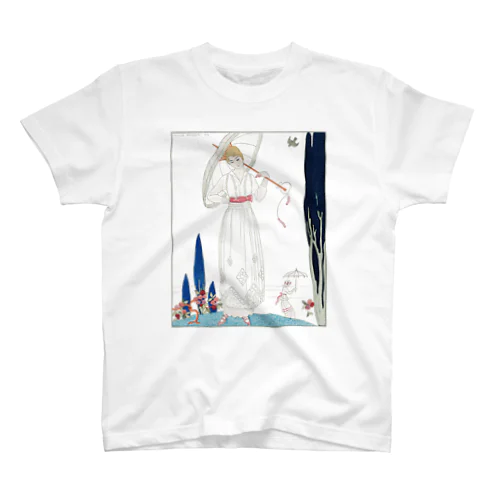 ジョルジュ・バルビエ “Le cyprès et la rose—Robe d’été de Dœuillet” Regular Fit T-Shirt