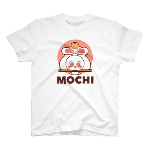 ぽっぷらうさぎ(MOCHI・橙) Regular Fit T-Shirt