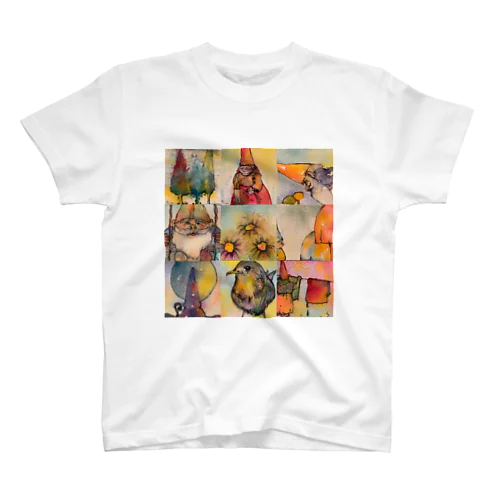 GNOMEブロックデザイン Regular Fit T-Shirt