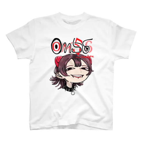 OM56　ロゴ&顔 スタンダードTシャツ