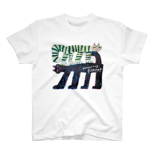 二階建て猫Tシャツ スタンダードTシャツ