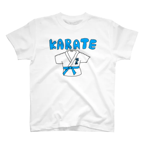 Karate-man blue スタンダードTシャツ