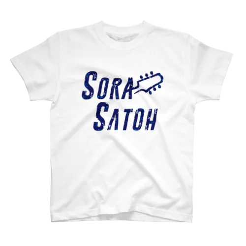 青トンボ柄 - Sora Satoh ギターロゴ スタンダードTシャツ