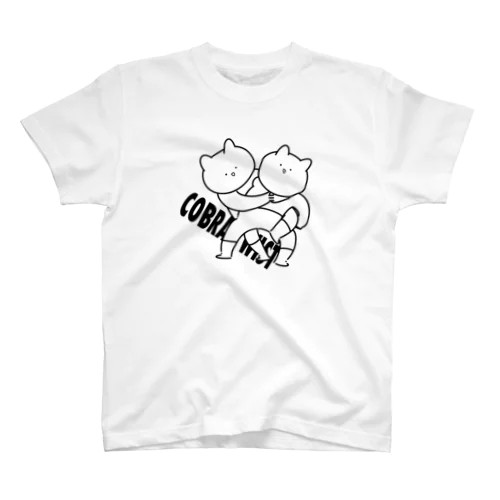 プロレスにゃんこ（コブラツイスト） スタンダードTシャツ