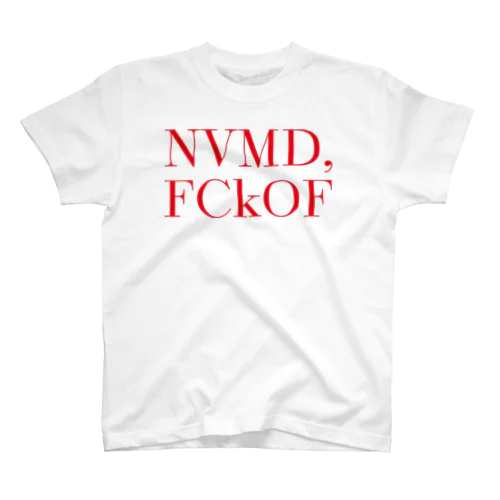 N.V.M.D,FCkOF TITLE Regular Fit T-Shirt