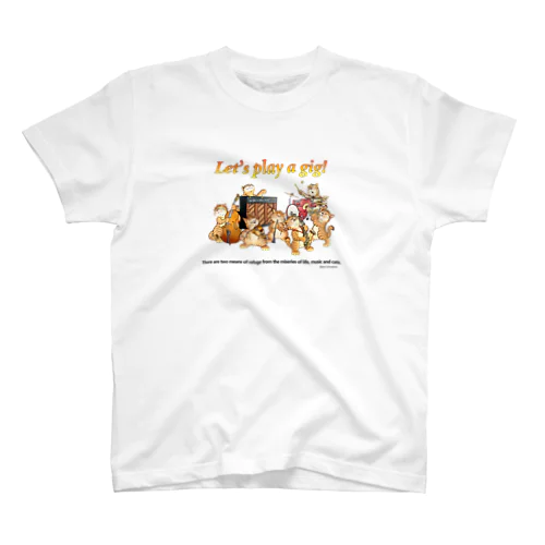 猫のジャズバンド スタンダードTシャツ