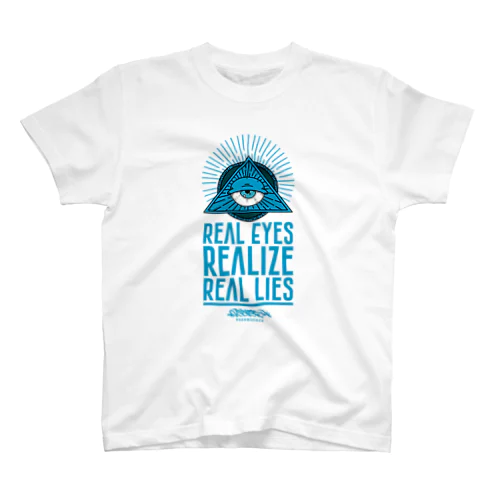 REAL EYES REALIZE REAL LIES (BLUE ver.) スタンダードTシャツ
