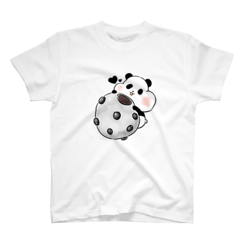 豆大福パンダ【MOCHI ANIMALS】 スタンダードTシャツ