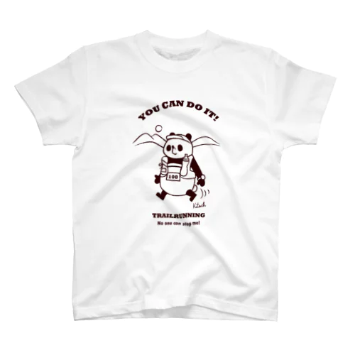 トレイルランパンダ【YOU CAN DO IT!】 スタンダードTシャツ