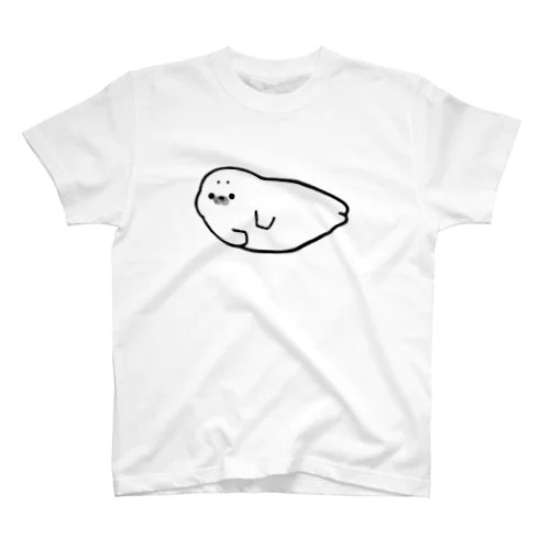 水中を泳ぐアザラシの赤ちゃん Regular Fit T-Shirt