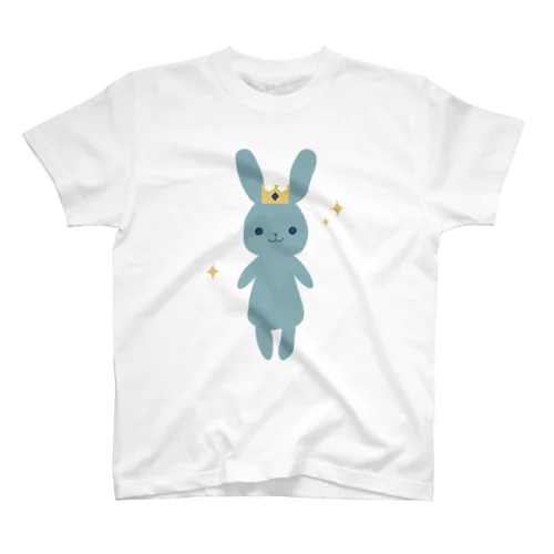 クラウンをかぶったうさぎの王子さま Regular Fit T-Shirt