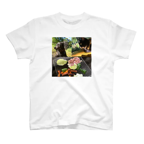 にゃん吉＆たんぽぽの愉快なBBQ Regular Fit T-Shirt