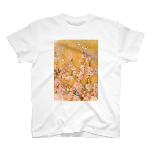 白梅・yellow。 スタンダードTシャツ