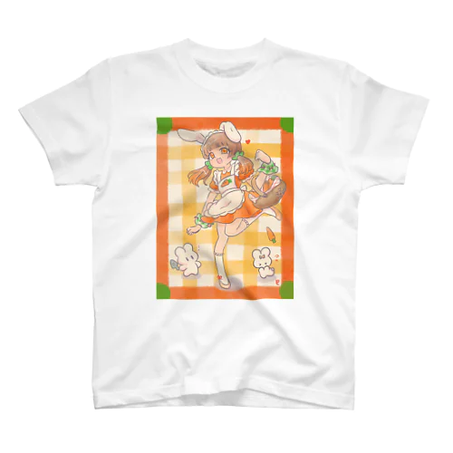 兎沢ニジ(背景あり) スタンダードTシャツ