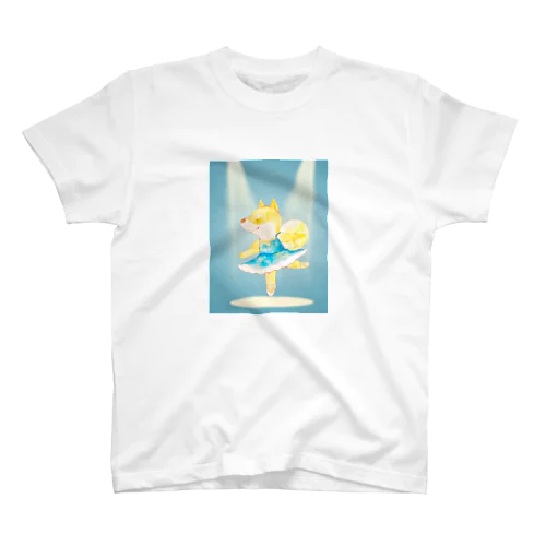 柴犬バレリーナ　（スポットライト） スタンダードTシャツ