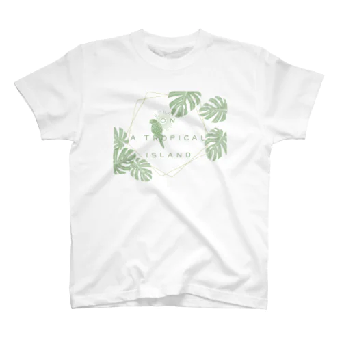 南の島で(グリーン) Regular Fit T-Shirt