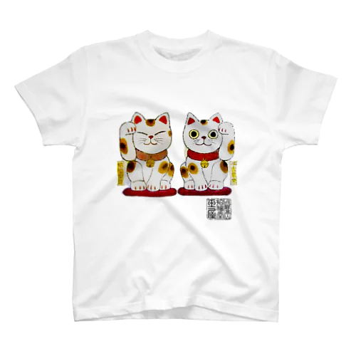 招き猫twins スタンダードTシャツ