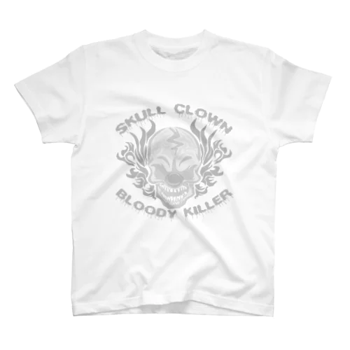 SKULL CLOWN WHT Regular Fit T-Shirt